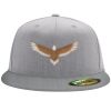 Flexfit 6210 Structured Flat Bill Fitted Hat Thumbnail
