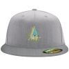 Flexfit 6210 Structured Flat Bill Fitted Hat Thumbnail