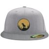 Flexfit 6210 Structured Flat Bill Fitted Hat Thumbnail