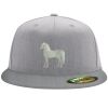 Flexfit 6210 Structured Flat Bill Fitted Hat Thumbnail
