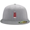 Flexfit 6210 Structured Flat Bill Fitted Hat Thumbnail