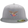 Flexfit 6210 Structured Flat Bill Fitted Hat Thumbnail
