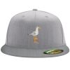 Flexfit 6210 Structured Flat Bill Fitted Hat Thumbnail