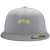 Flexfit 6210 Structured Flat Bill Fitted Hat Thumbnail