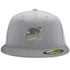 Flexfit 6210 Structured Flat Bill Fitted Hat Thumbnail
