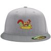 Flexfit 6210 Structured Flat Bill Fitted Hat Thumbnail