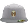Flexfit 6210 Structured Flat Bill Fitted Hat Thumbnail