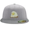 Flexfit 6210 Structured Flat Bill Fitted Hat Thumbnail
