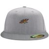 Flexfit 6210 Structured Flat Bill Fitted Hat Thumbnail