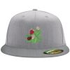 Flexfit 6210 Structured Flat Bill Fitted Hat Thumbnail