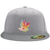 Flexfit 6210 Structured Flat Bill Fitted Hat Thumbnail