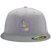 Flexfit 6210 Structured Flat Bill Fitted Hat Thumbnail