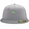 Flexfit 6210 Structured Flat Bill Fitted Hat Thumbnail