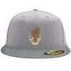 Flexfit 6210 Structured Flat Bill Fitted Hat Thumbnail