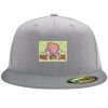 Flexfit 6210 Structured Flat Bill Fitted Hat Thumbnail