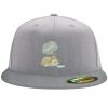 Flexfit 6210 Structured Flat Bill Fitted Hat Thumbnail