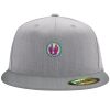 Flexfit 6210 Structured Flat Bill Fitted Hat Thumbnail