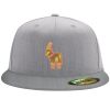 Flexfit 6210 Structured Flat Bill Fitted Hat Thumbnail