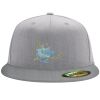 Flexfit 6210 Structured Flat Bill Fitted Hat Thumbnail