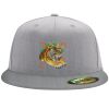 Flexfit 6210 Structured Flat Bill Fitted Hat Thumbnail