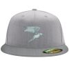 Flexfit 6210 Structured Flat Bill Fitted Hat Thumbnail