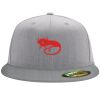 Flexfit 6210 Structured Flat Bill Fitted Hat Thumbnail