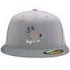 Flexfit 6210 Structured Flat Bill Fitted Hat Thumbnail