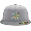 Flexfit 6210 Structured Flat Bill Fitted Hat Thumbnail