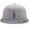Flexfit 6210 Structured Flat Bill Fitted Hat Thumbnail