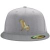 Flexfit 6210 Structured Flat Bill Fitted Hat Thumbnail