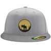 Flexfit 6210 Structured Flat Bill Fitted Hat Thumbnail