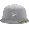Flexfit 6210 Structured Flat Bill Fitted Hat Thumbnail