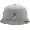 Flexfit 6210 Structured Flat Bill Fitted Hat Thumbnail