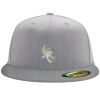 Flexfit 6210 Structured Flat Bill Fitted Hat Thumbnail