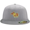 Flexfit 6210 Structured Flat Bill Fitted Hat Thumbnail