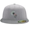 Flexfit 6210 Structured Flat Bill Fitted Hat Thumbnail