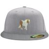 Flexfit 6210 Structured Flat Bill Fitted Hat Thumbnail