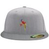Flexfit 6210 Structured Flat Bill Fitted Hat Thumbnail