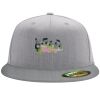 Flexfit 6210 Structured Flat Bill Fitted Hat Thumbnail