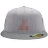 Flexfit 6210 Structured Flat Bill Fitted Hat Thumbnail