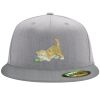 Flexfit 6210 Structured Flat Bill Fitted Hat Thumbnail