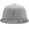 Flexfit 6210 Structured Flat Bill Fitted Hat Thumbnail