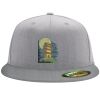 Flexfit 6210 Structured Flat Bill Fitted Hat Thumbnail