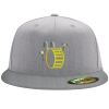 Flexfit 6210 Structured Flat Bill Fitted Hat Thumbnail