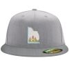 Flexfit 6210 Structured Flat Bill Fitted Hat Thumbnail