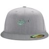 Flexfit 6210 Structured Flat Bill Fitted Hat Thumbnail