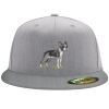Flexfit 6210 Structured Flat Bill Fitted Hat Thumbnail