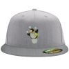 Flexfit 6210 Structured Flat Bill Fitted Hat Thumbnail