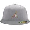 Flexfit 6210 Structured Flat Bill Fitted Hat Thumbnail