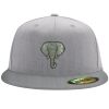 Flexfit 6210 Structured Flat Bill Fitted Hat Thumbnail
